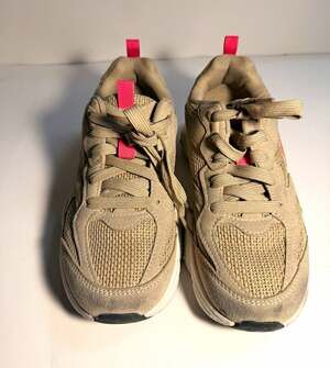 Avia Unisex Kids Athletic Sneakers Beige Pink Lace Up US 3 EU 35